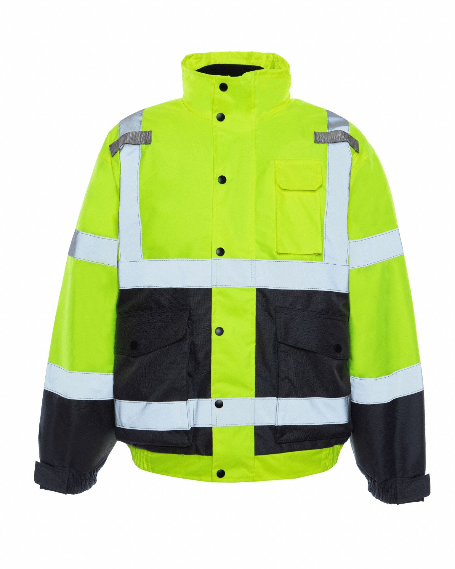 UTILITY PRO, ANSI Class 3, XL, Bomber Jacket with Removable Liner ...
