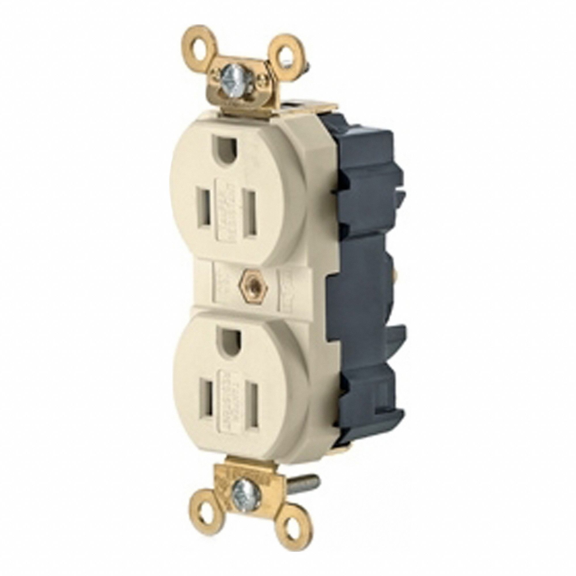 Lev-Lok Rec 15A 125V TR Self-Gr LtAl