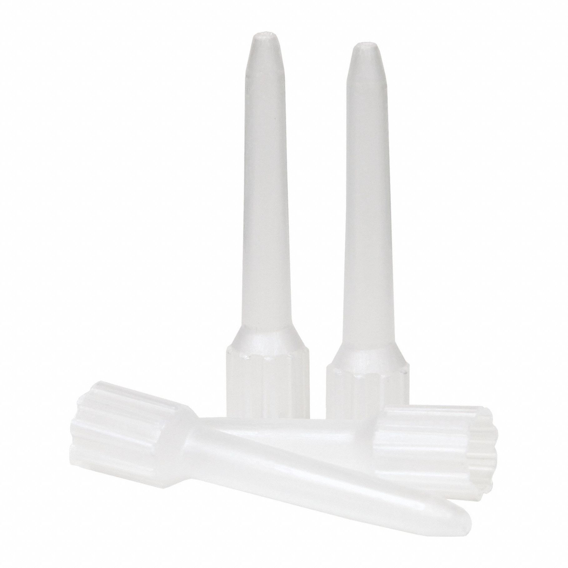 Dynamic Mixing System Nozzle: Dynamic Mixing System, Opaque, Smooth Taper Tip, 12 PK