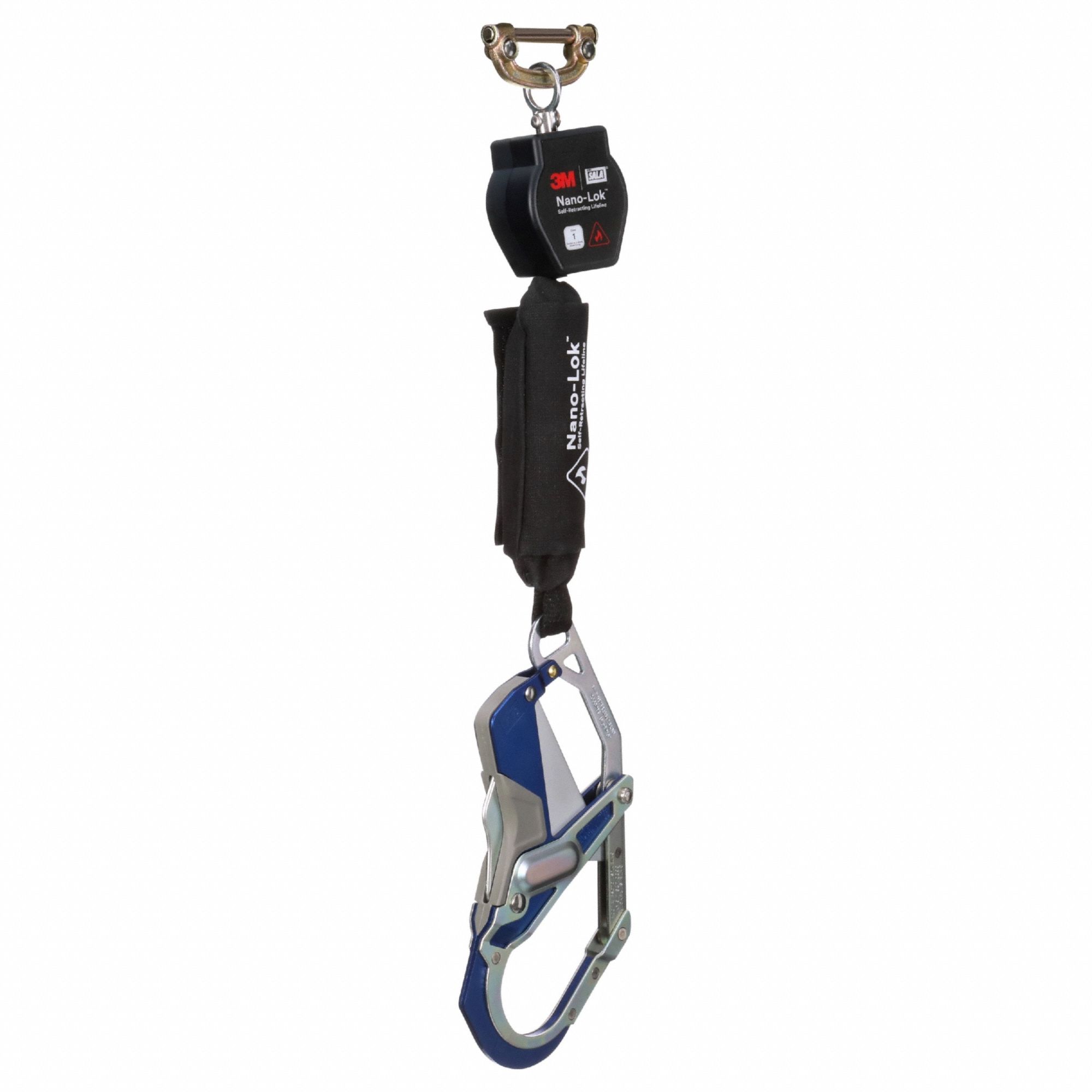 Self-Retracting Lifeline: Harness Steel Quick-Connect, 6 ft Line, 420 lb Capacity