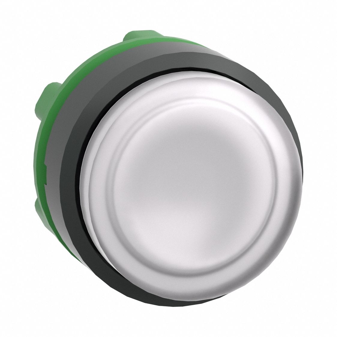 Extended Push Button: White, 22 mm Mounting Size, Non-Metallic, Momentary