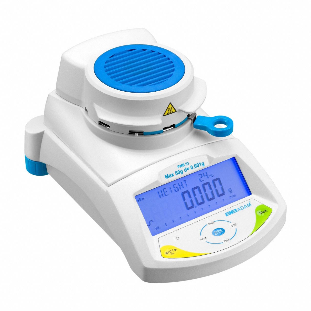 Moisture Analyzers: 160 g Max Capacity, 50°C to 160°C, Halogen, RS232/USB, 0.001 g