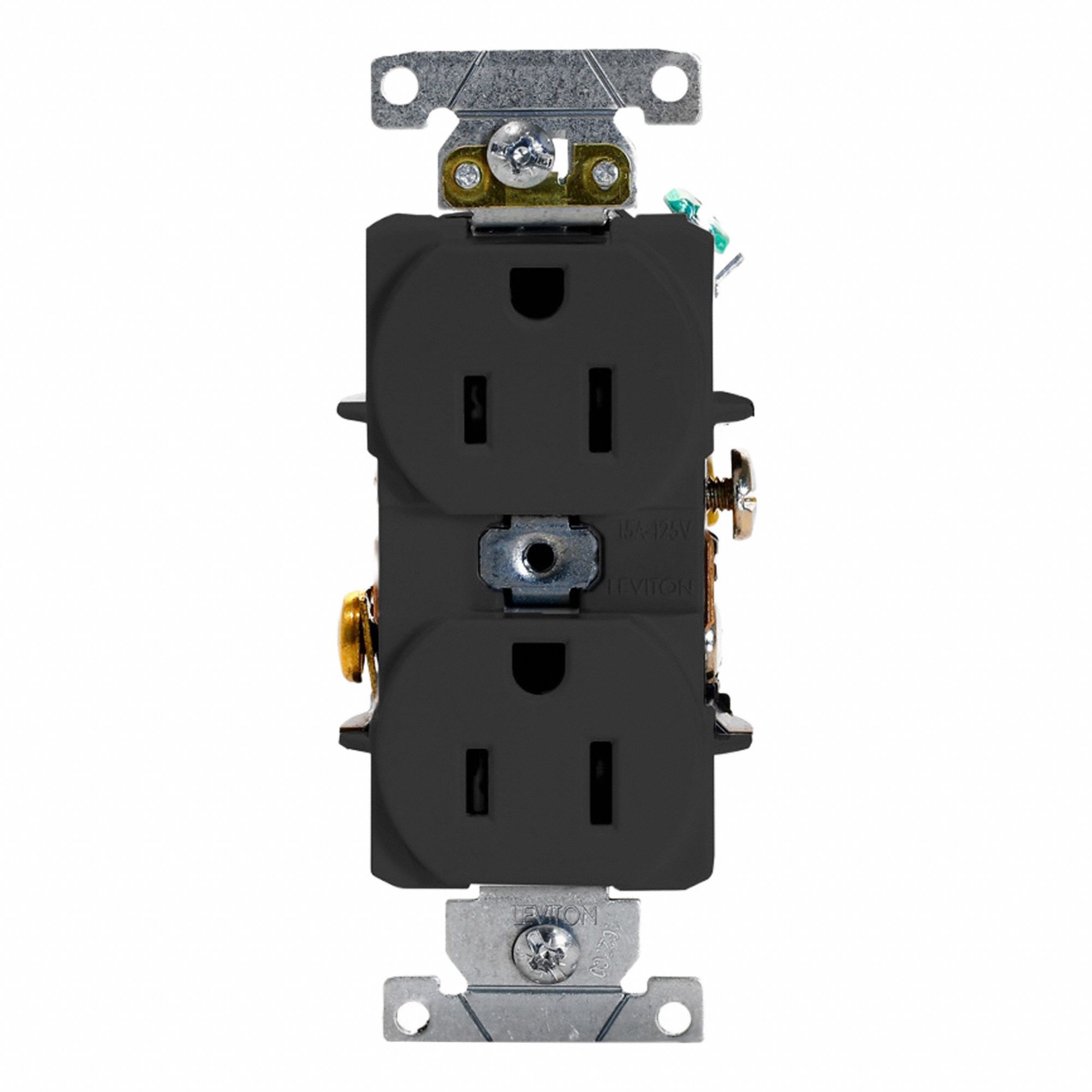 Duplex Receptacle Outlet 15A Black 125V