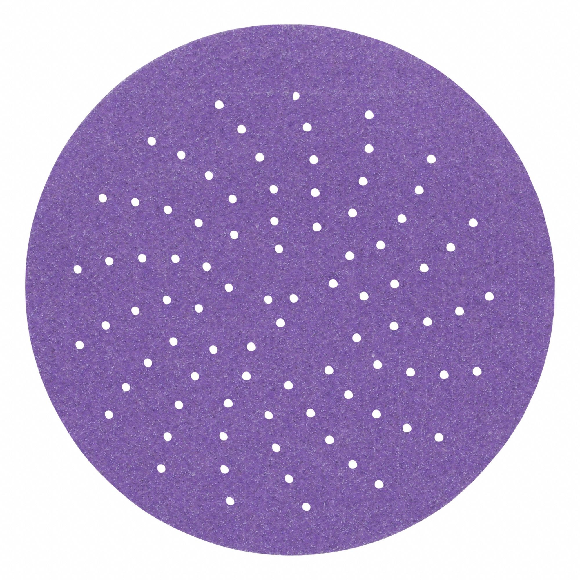 Sanding Discs: 3 in Dia, Multi-Hole, Ceramic, 240 Grit, C Wt Paper, 732U, 50 PK