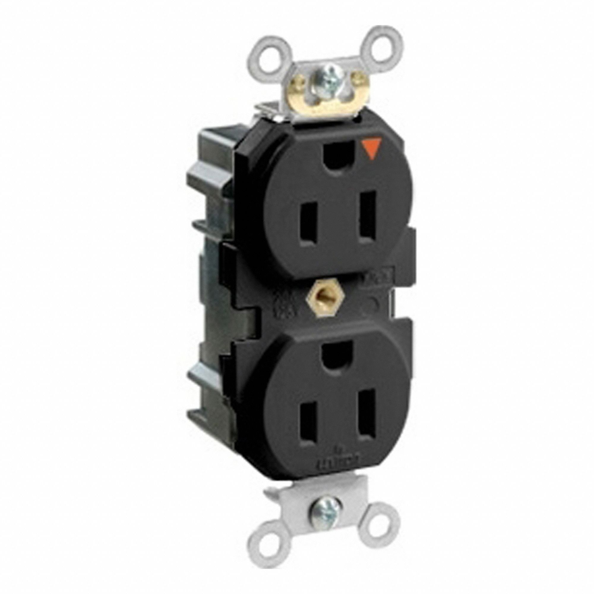 Lev-Lok IG Rec 15A 125V TR Blk