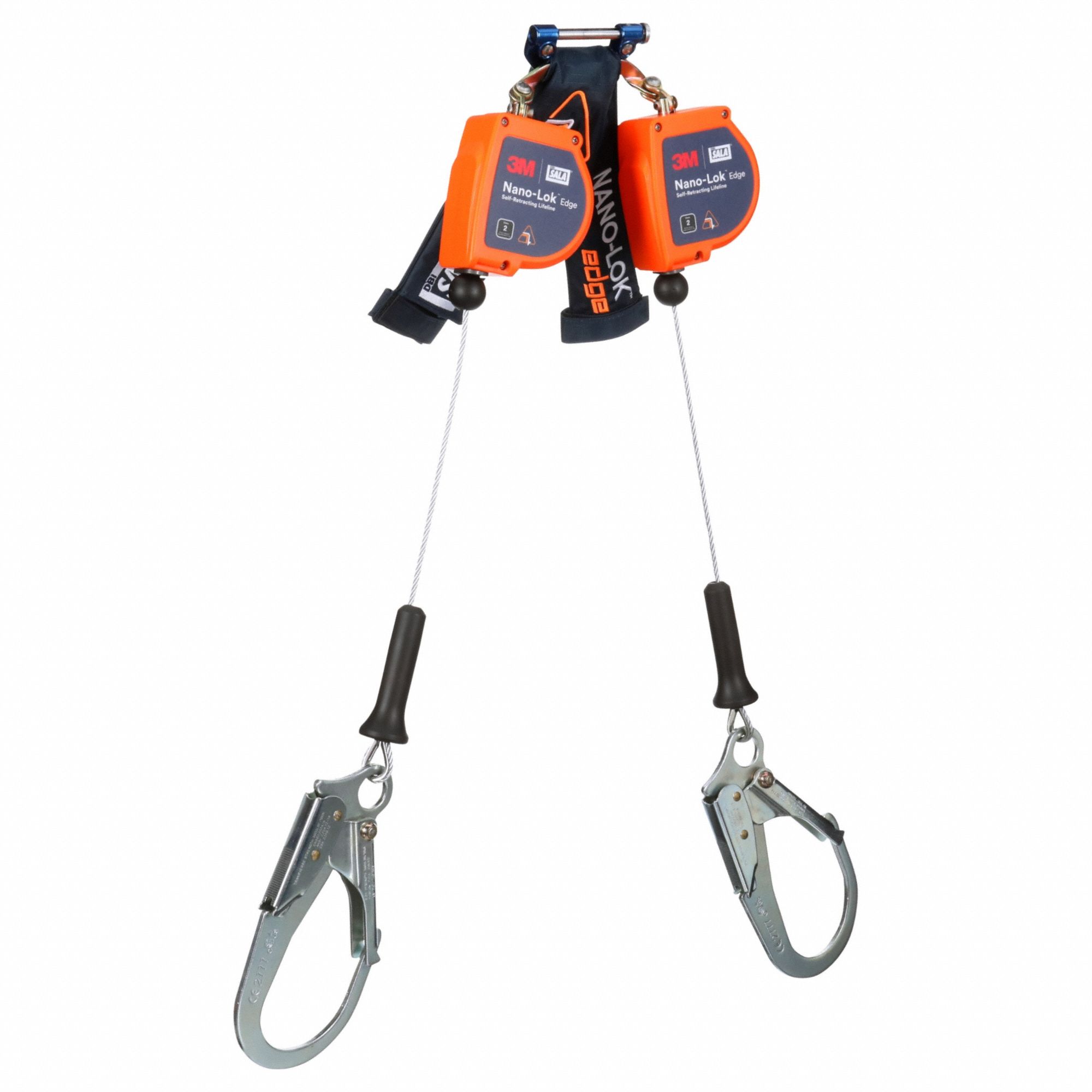 Twin Leg Personal Self Retracting Lifeline: 2 1/2 inStainless Steel Rebar Hook Anchor