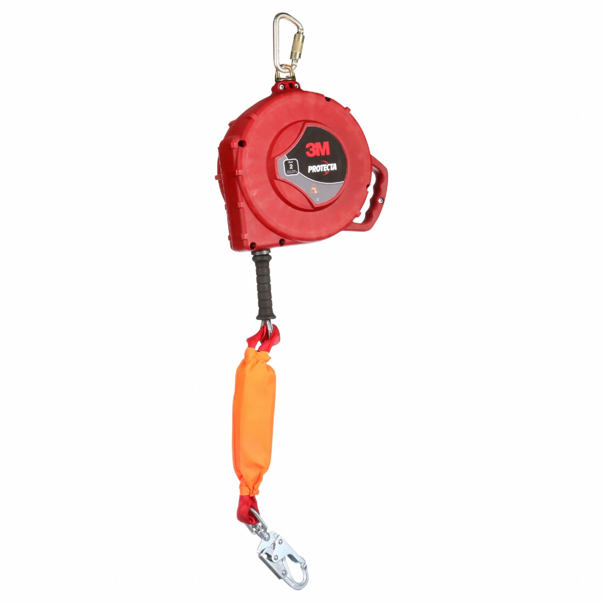 Self Retracting Lifeline: Steel Carabiner Anchor, Harness Steel Swivel Snap Hook, 50 ft Line