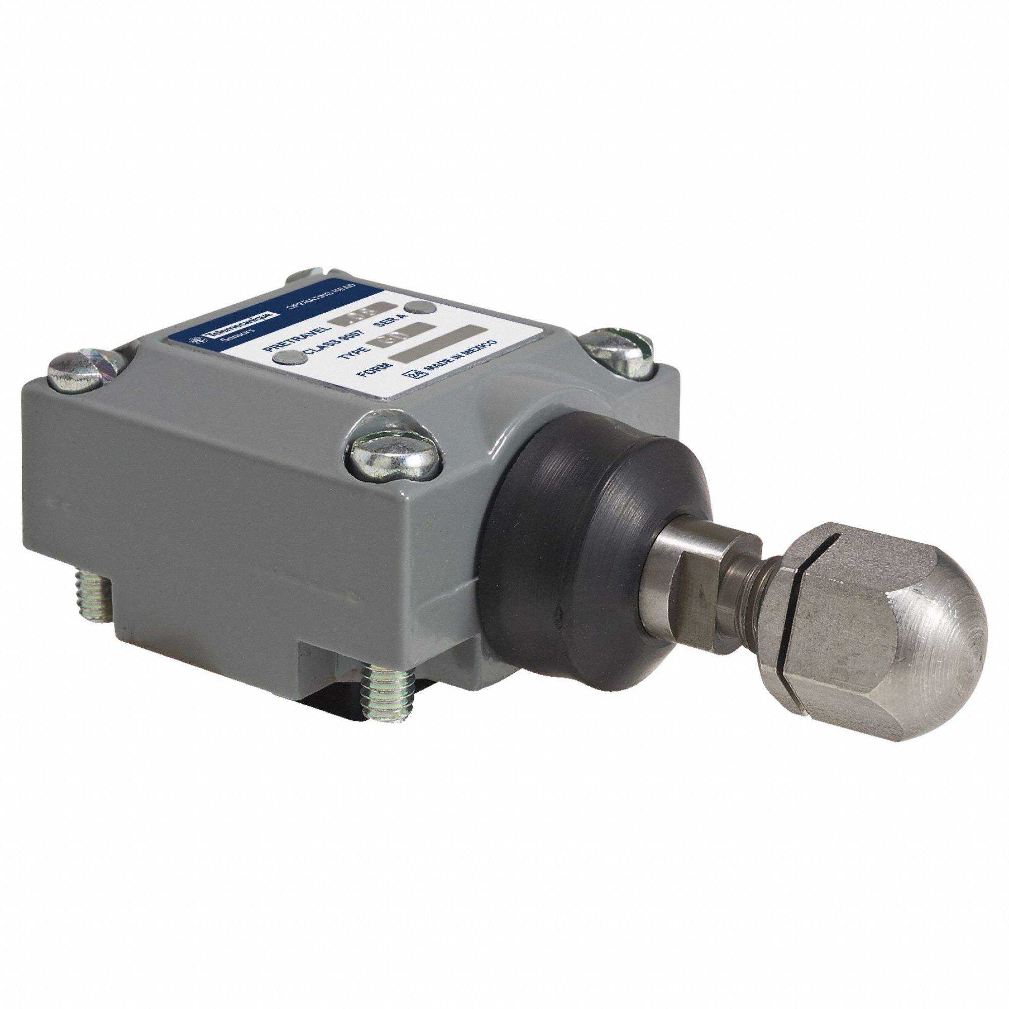 Limit Switch Head: Plunger, Side