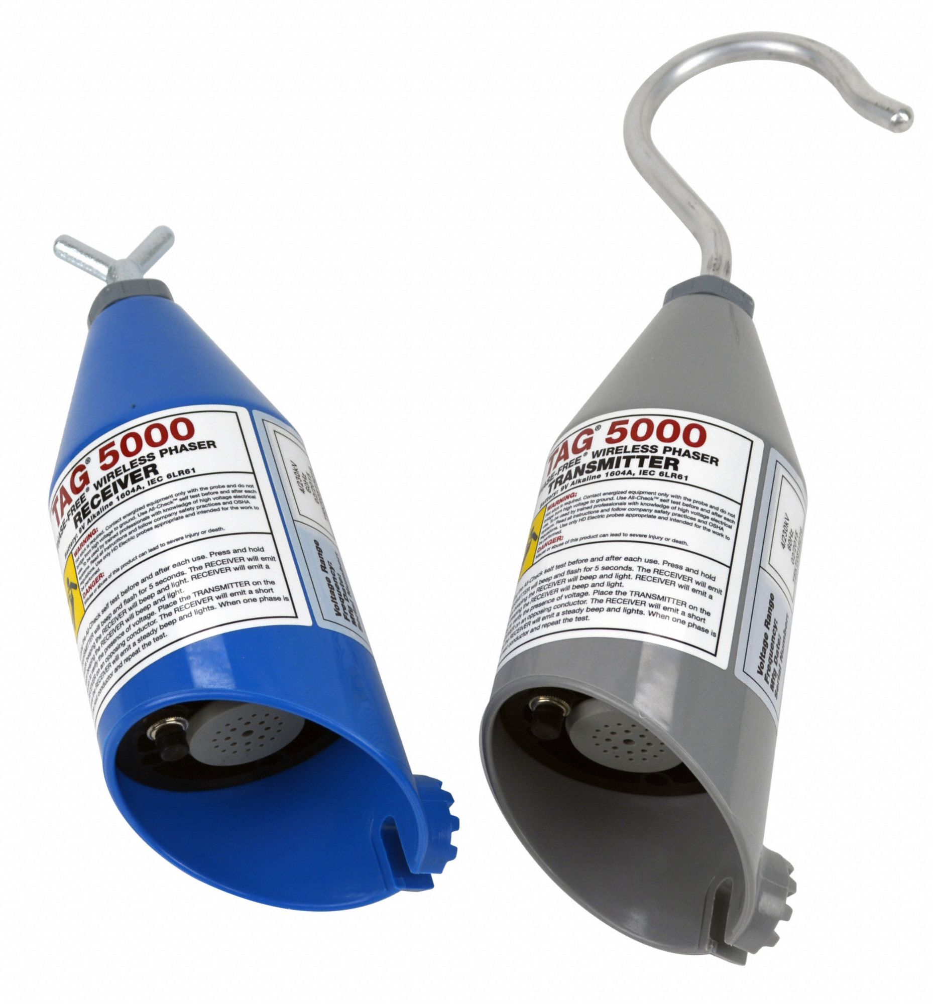 Hot Stick-Compatible High-Voltage Detector: 4 kV to 230 kV, 50 Hz/60 Hz, Audible/Light, AC Volt