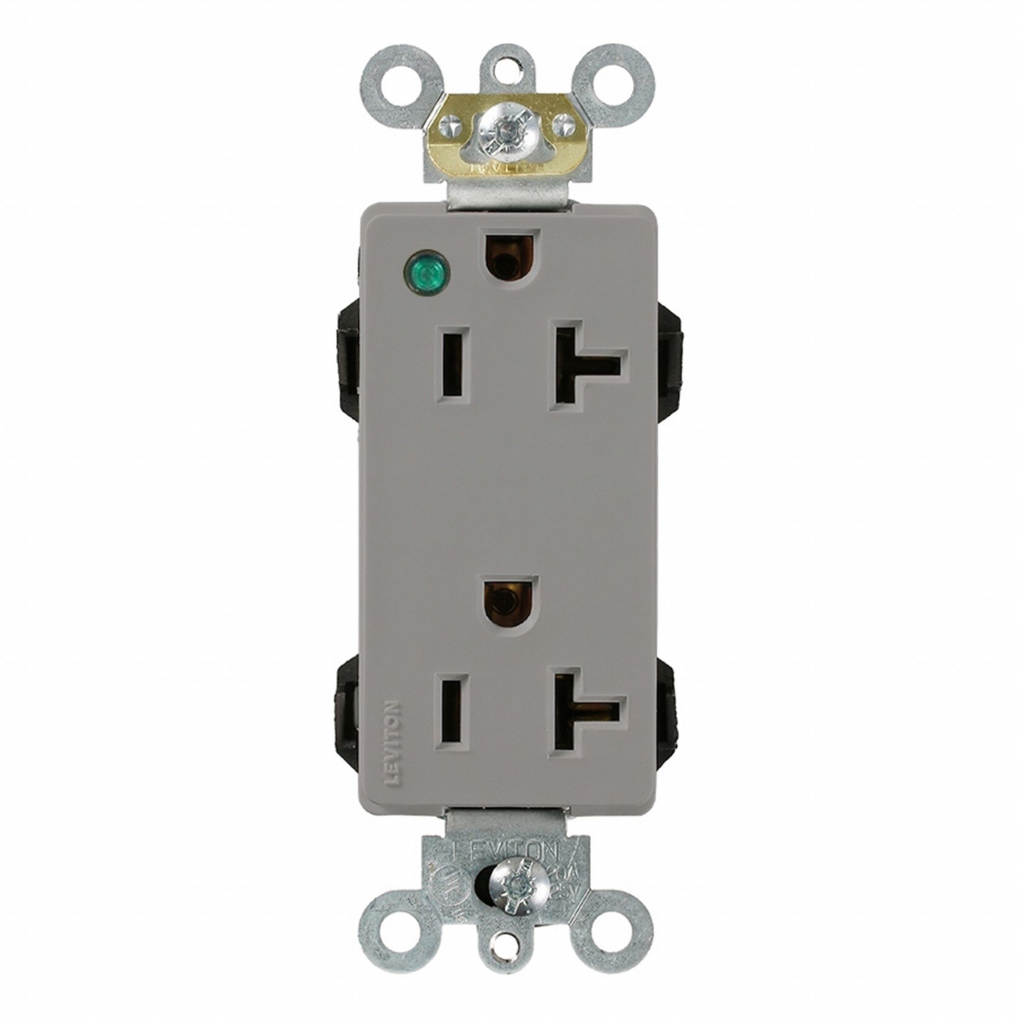 Lev-Lok HG Dup 20A 125V PI Self-Gr Gry