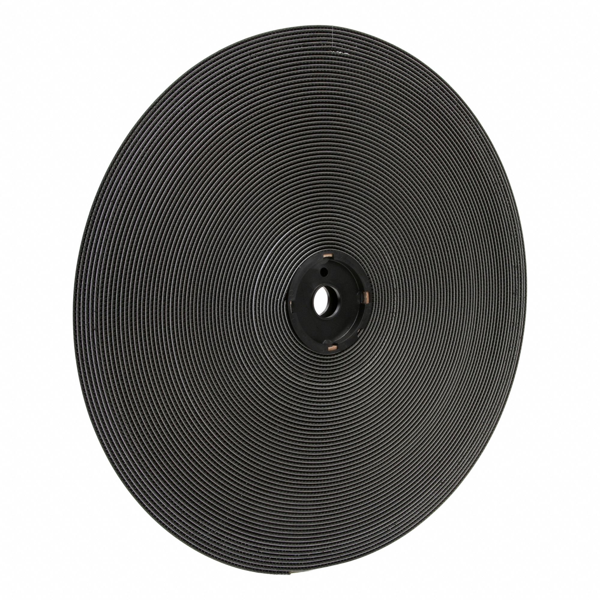 Hook-and-Loop Fastener: Roll, Black, Self-Mating, 1 in Overall Wd, 150 ft Overall Lg