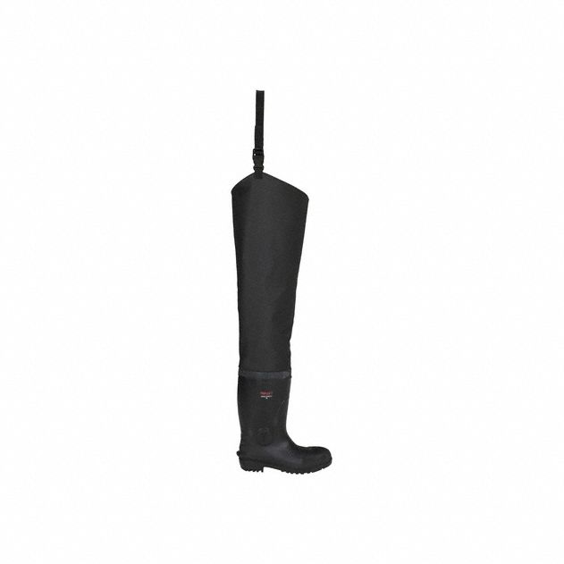 Safety Toe Hip Boot Black 10 PR