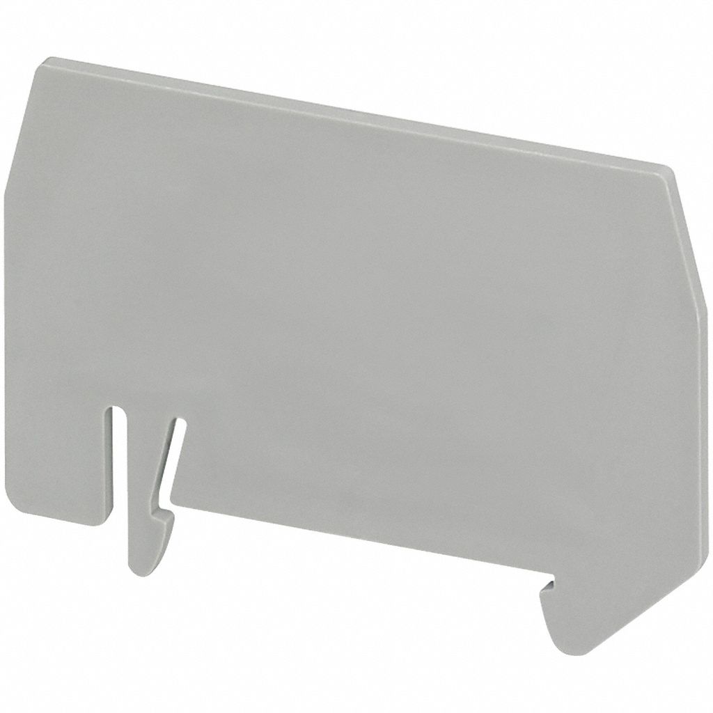 SCHNEIDER Partition Plate: Clip-On Mount, Gray, Terminal Blocks (MPN NSYTRAPR42). Key specifications — attr1307181: NSYTRR22BL; attr1307182: Terminal Blocks; attr1307177: SCHNEIDER; attr1307201: Clip-On Mount.