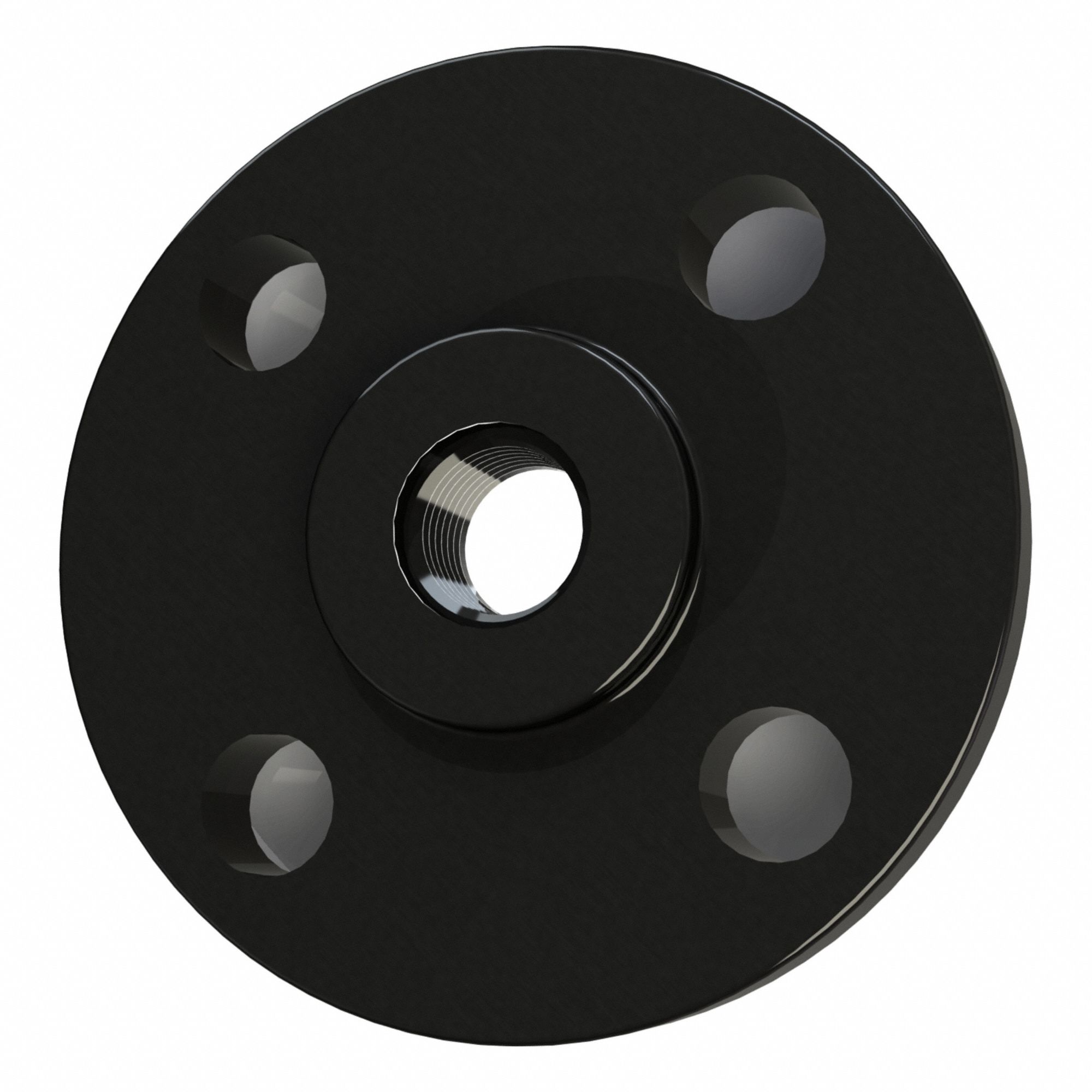 Threaded Flange: Carbon Steel, Reducing Threaded Flange, 1 in Pipe Size, 150