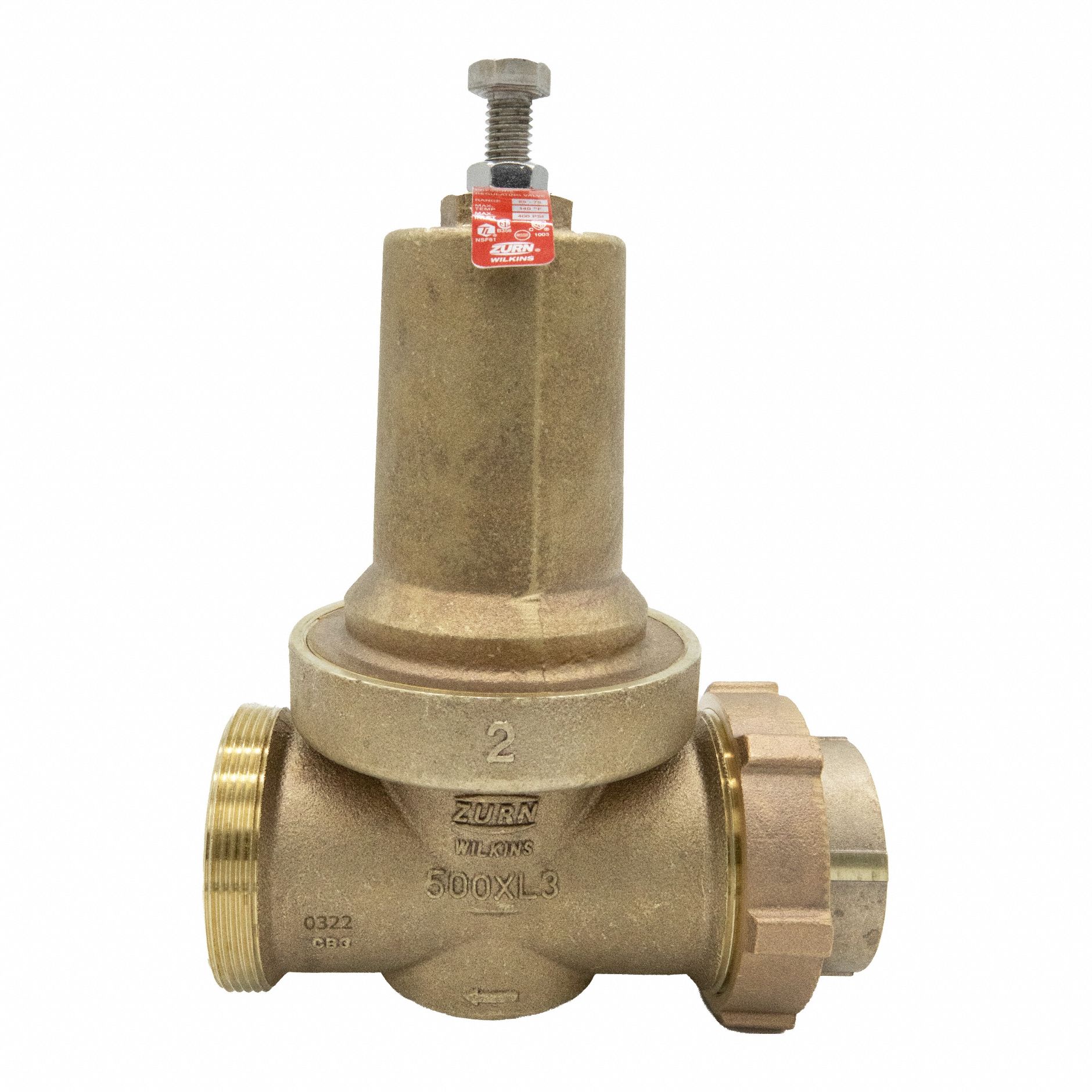 WILKINS, FNPT x FNPT, 1 in Pipe Size, Pressure Reducing Valve