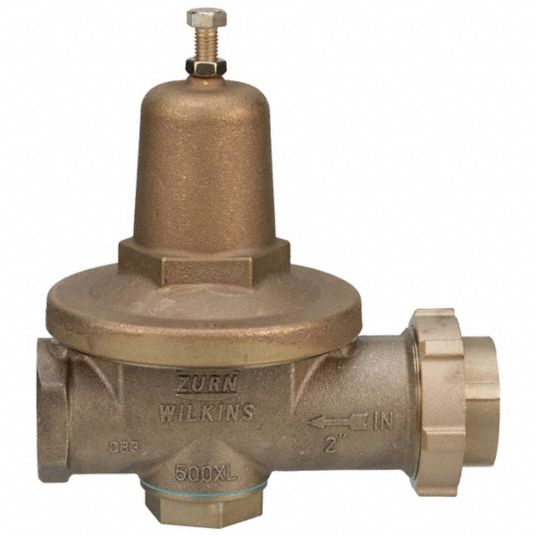 ZURN WILKINS, Bronze, 2 in, Water Pressure Reducing Valve 801HE72