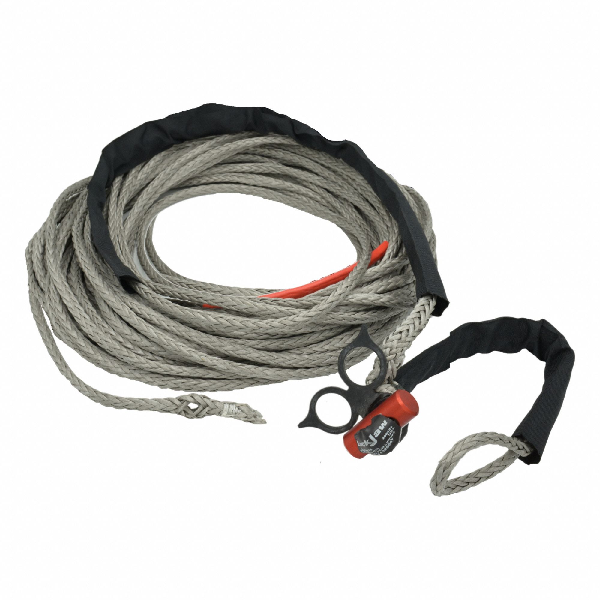Winch Line: Rope, 100 ft Line Lg, 1/4 in Line Dia, Synthetic Fiber