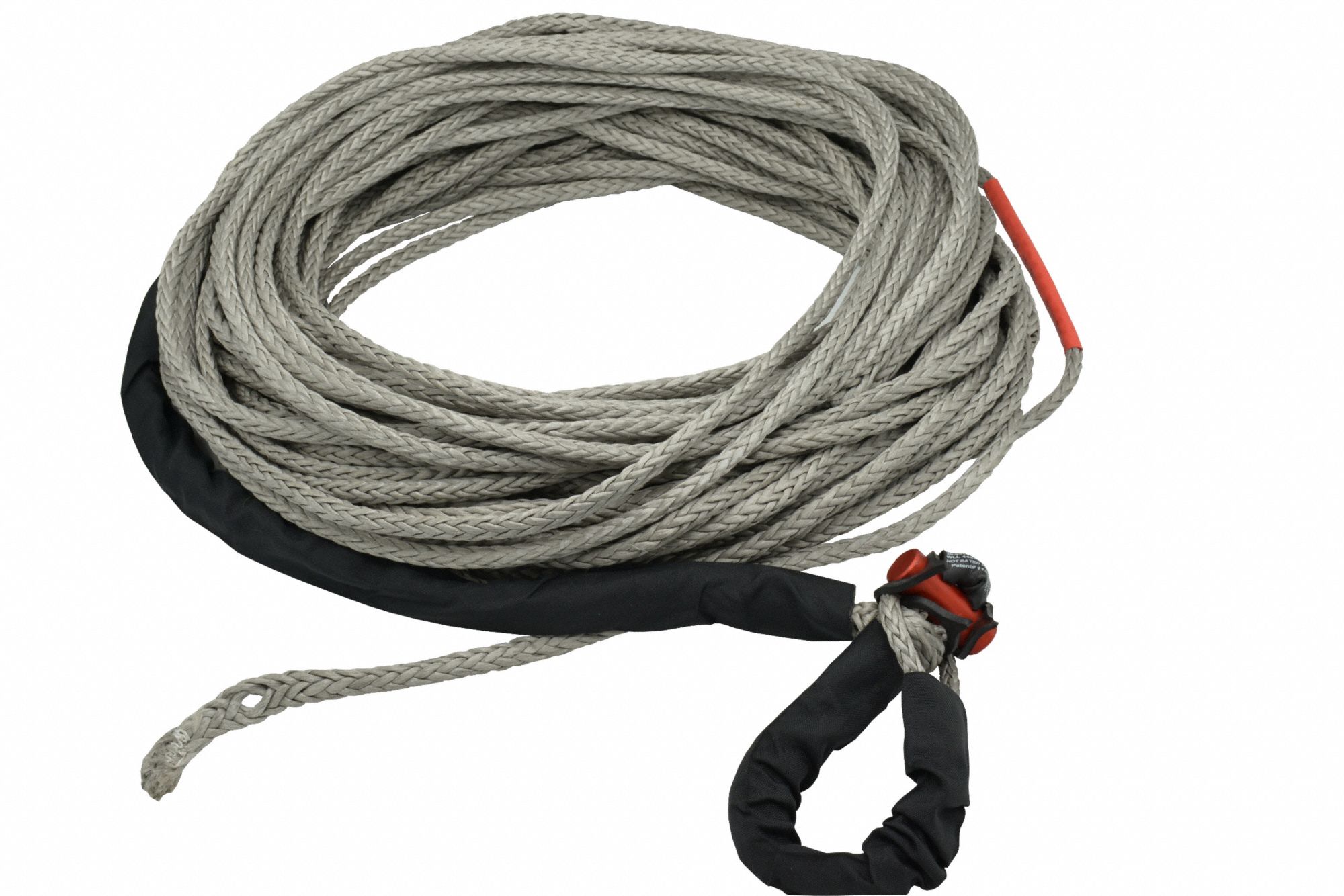 Winch Line: Rope, 150 ft Line Lg, 5/16 in Line Dia, Synthetic Fiber