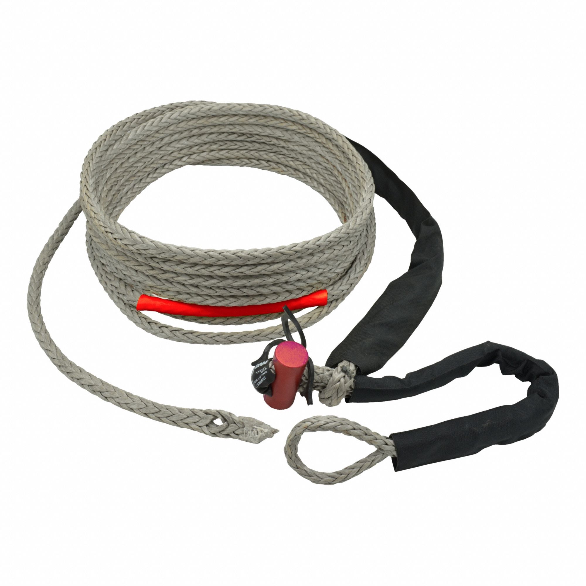 Winch Line: 25 ft Line Lg, 1/2 in Line Dia, Synthetic HMPE