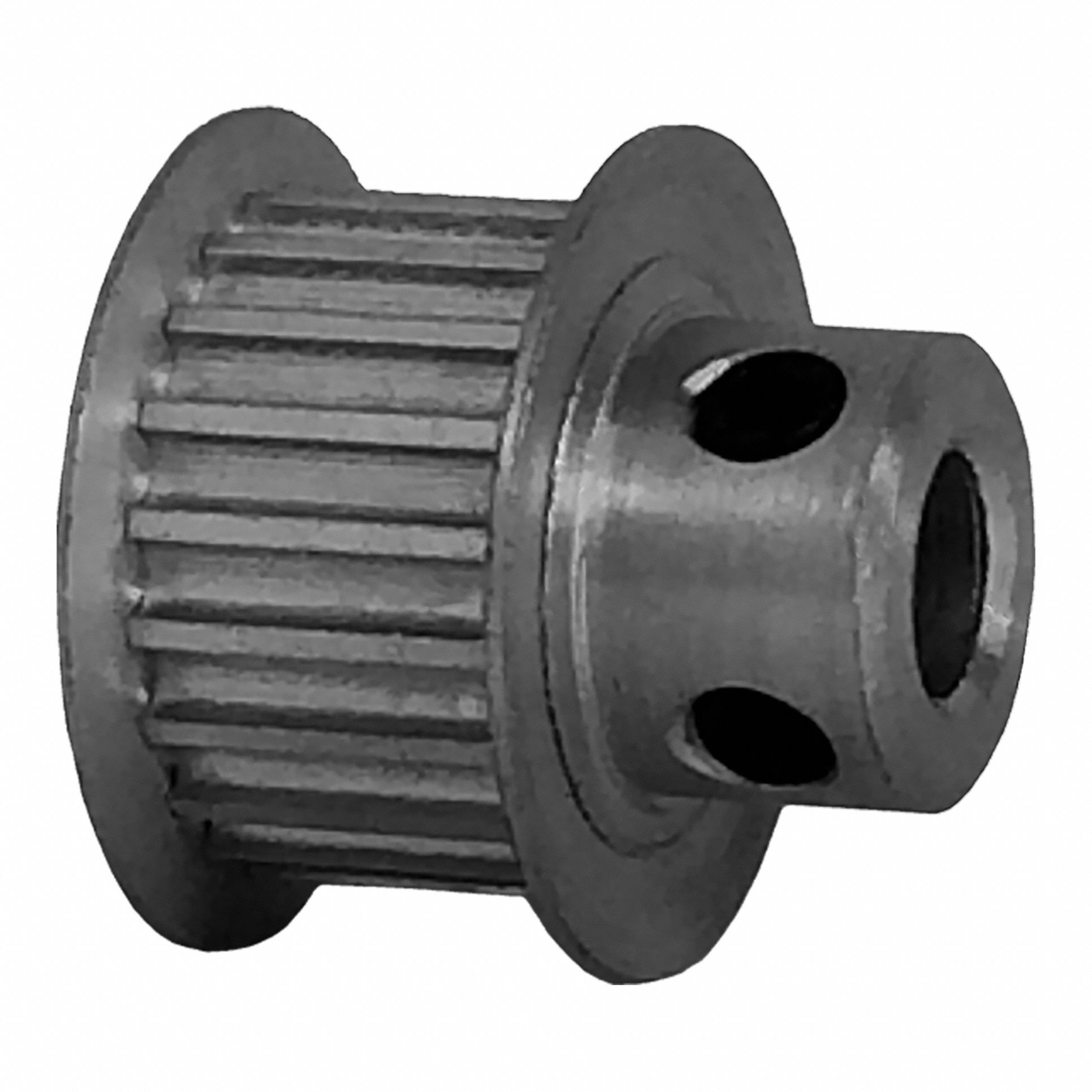 DAYTON Timing Pulley: Curvilinear, Fixed, For 9 mm Belt Wd, 20 Teeth, 3 mm Pitch, Aluminum (MPN 20-3M09-6FA3). Key specifications — Brand: DAYTON; Finish: Clear Anodized; For Belt Series: Powerhouse®.