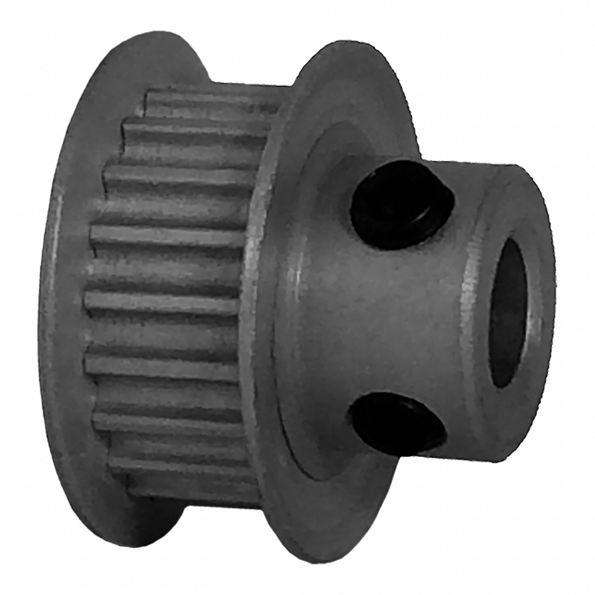 DAYTON Timing Pulley: Modified Curvilinear, Fixed, For GT Timing Belt Section, For 6 mm Belt Wd (MPN 20-3P06M6FA6). Key specifications — Brand: DAYTON; Finish: Clear Anodized; For Belt Series: Powerhouse®.
