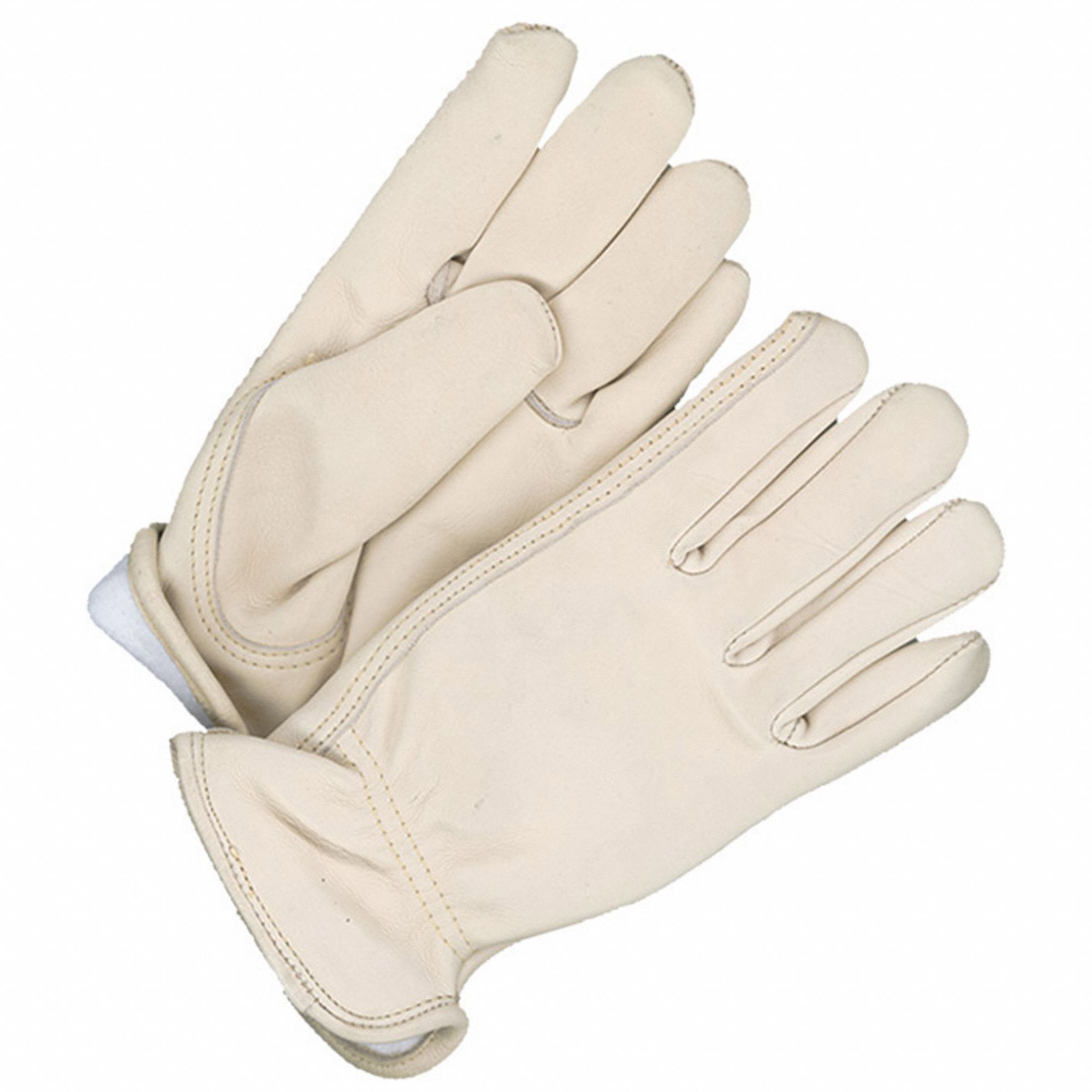 DRIVER GLOVES, FLEECE LINED, SIZE MEDIUM/8, LEATHER