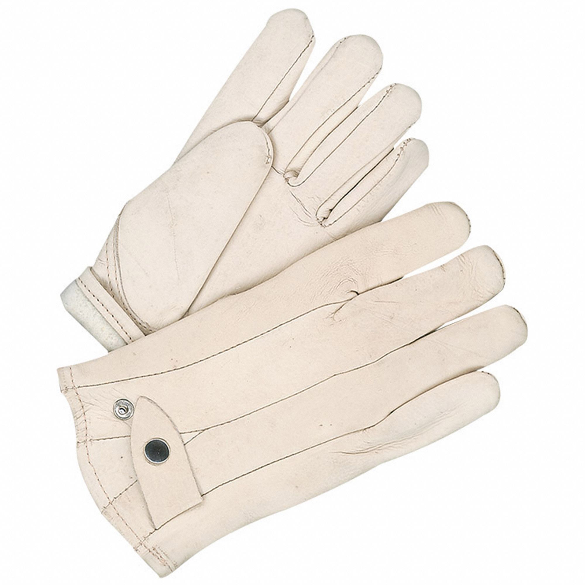 COLD PROTECTION GLOVES, KEYSTONE THUMB/CLUTE CUT, SZ L/9/9 3/4 IN, BEIGE/YLW, COWHIDE/LEATHER