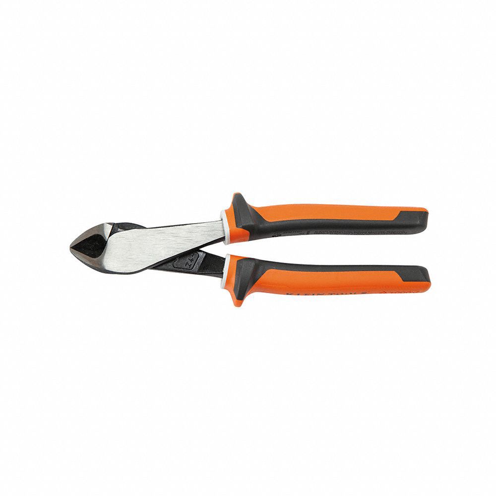 Diagonal Cutting Plier: Insulated, Std, Oval, 7/8 in Jaw Lg, 1 1/4 in Jaw Wd, 8 1/4 in Overall Lg