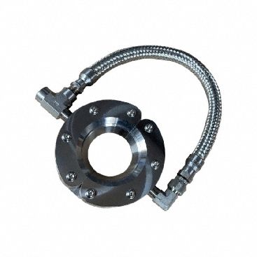 Ring Blade air wipes: 1 in Throat Dia, 3 3/4 in Overall Ring Dia, 2 Air Inlets, 1/4 in FNPT