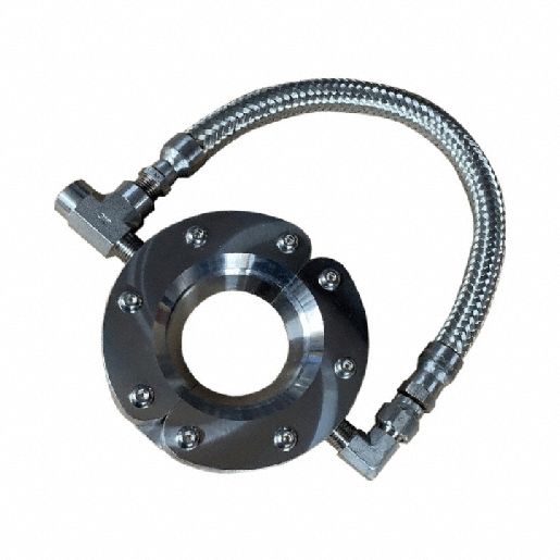 Ring Blade air wipes: 2 in Throat Dia, 4 3/4 in Overall Ring Dia, 2 Air Inlets, 1/4 in FNPT