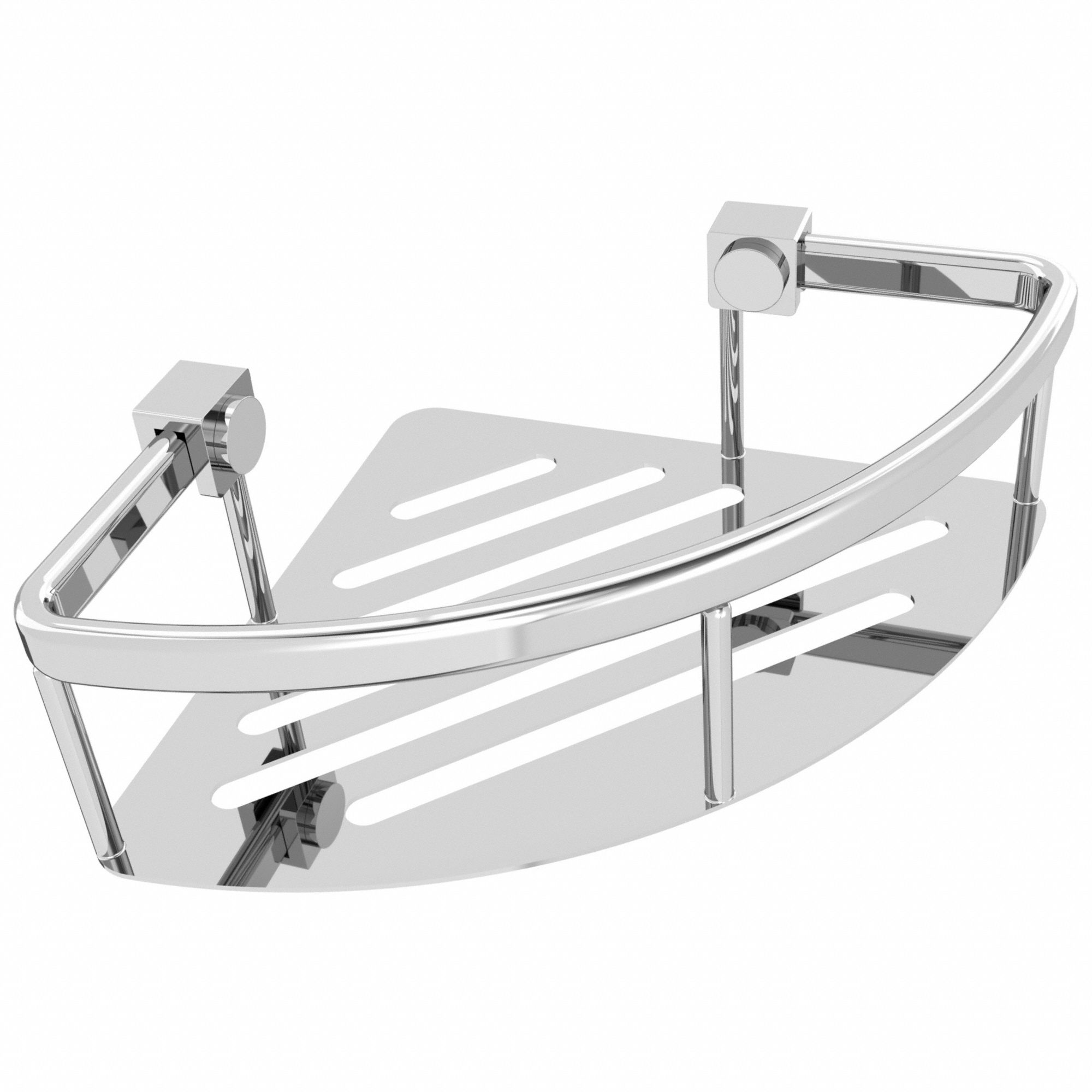 CORNER SHOWER BASKET: WCONCBPS8, WALL MOUNT, 2¼ IN X 8 IN X 6 IN, STAINLESS STEEL