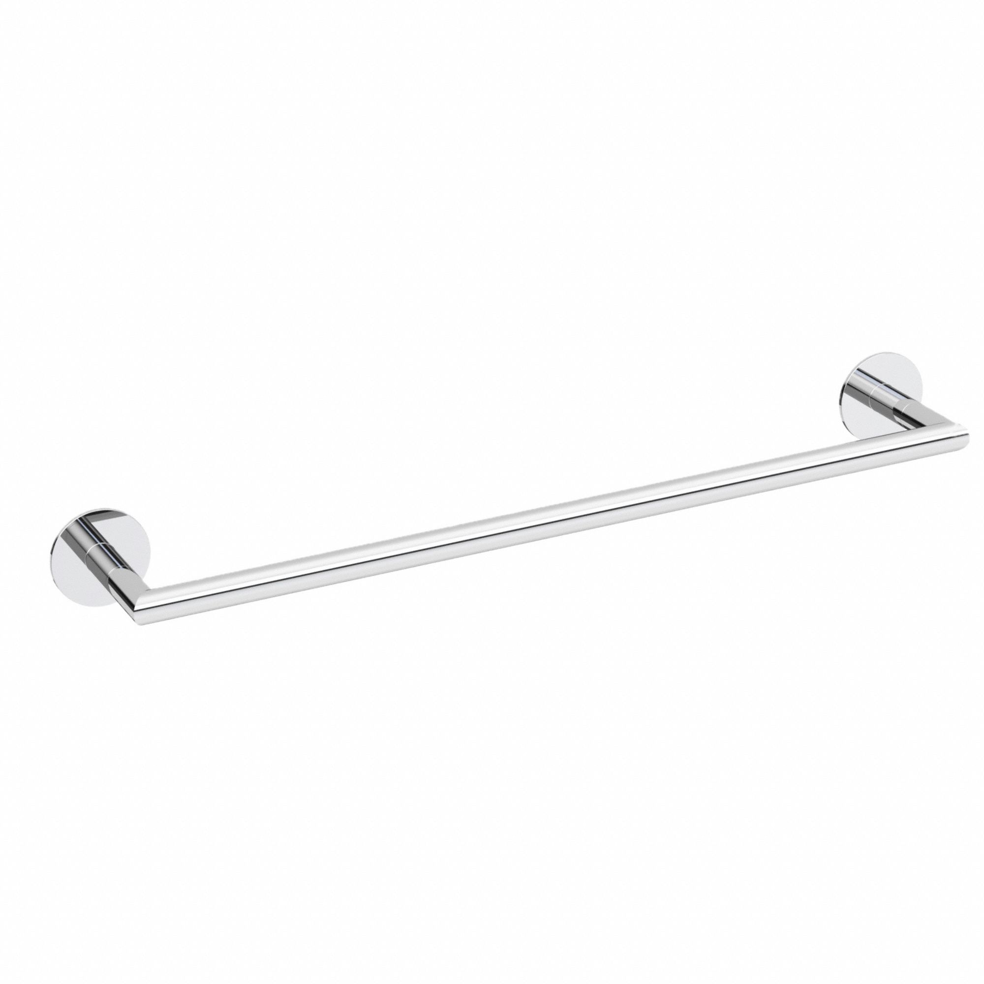 Towel Bar: WIETBPS12, Wall Mount, 2 in x 13 3/8 in x 3 1/8 in, 5/8 in Bar Dia, 12 in Bar Wd