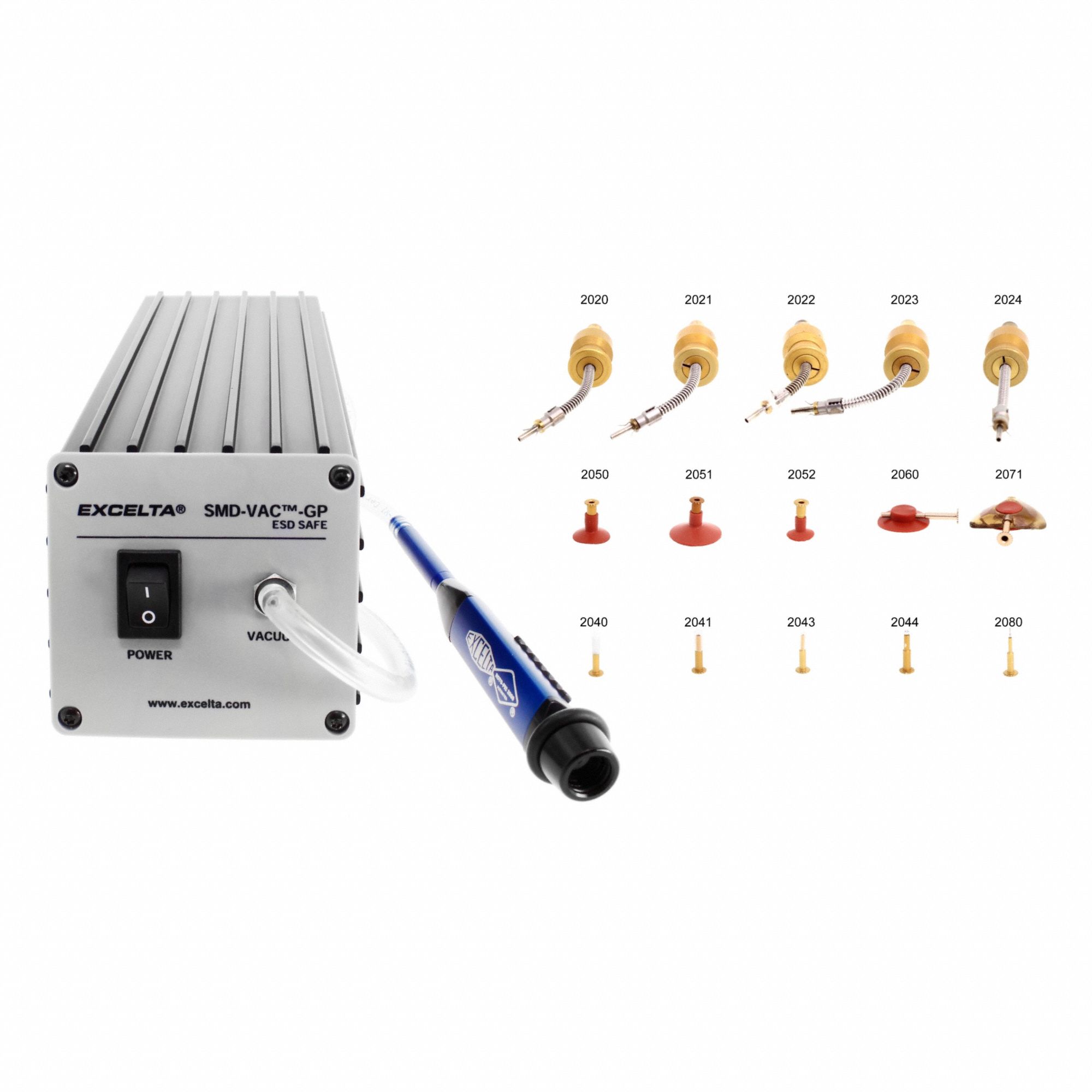 Vacuum System Kit: Roto-Pic, 10 in Hg Vacuum Pressure - Max, 1 Hand Pc., 14 Tips, 2000RK
