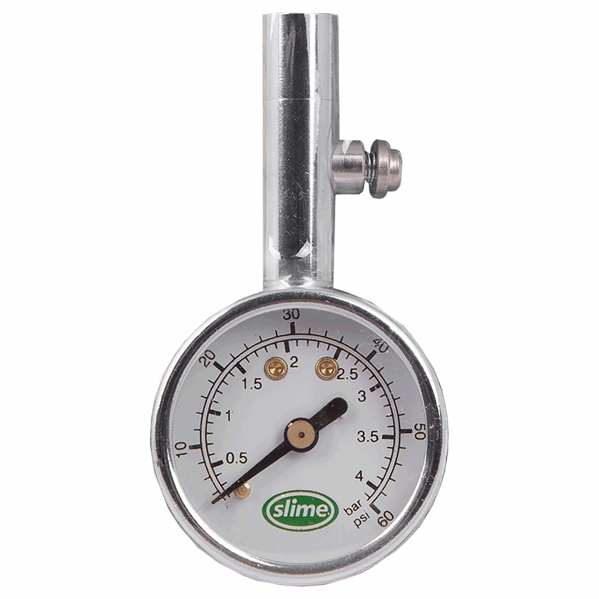 SLIME, Tire Pressure Gauge, Analog, Dial Tire Pressure Gauge 54ZW40