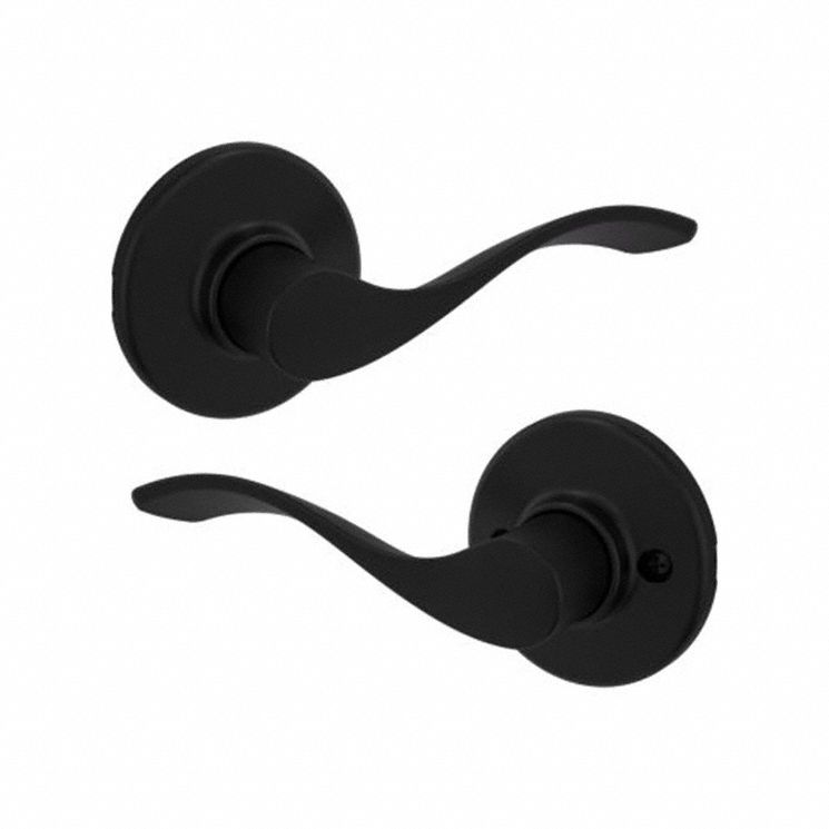 Door Lever Lockset: Passage Lever Locksets/Storeroom Lever Locksets, Black, ADA Compliant