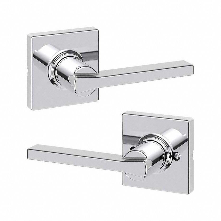 Door Lever Lockset: Passage Lever Locksets/Storeroom Lever Locksets, Chrome, ADA Compliant