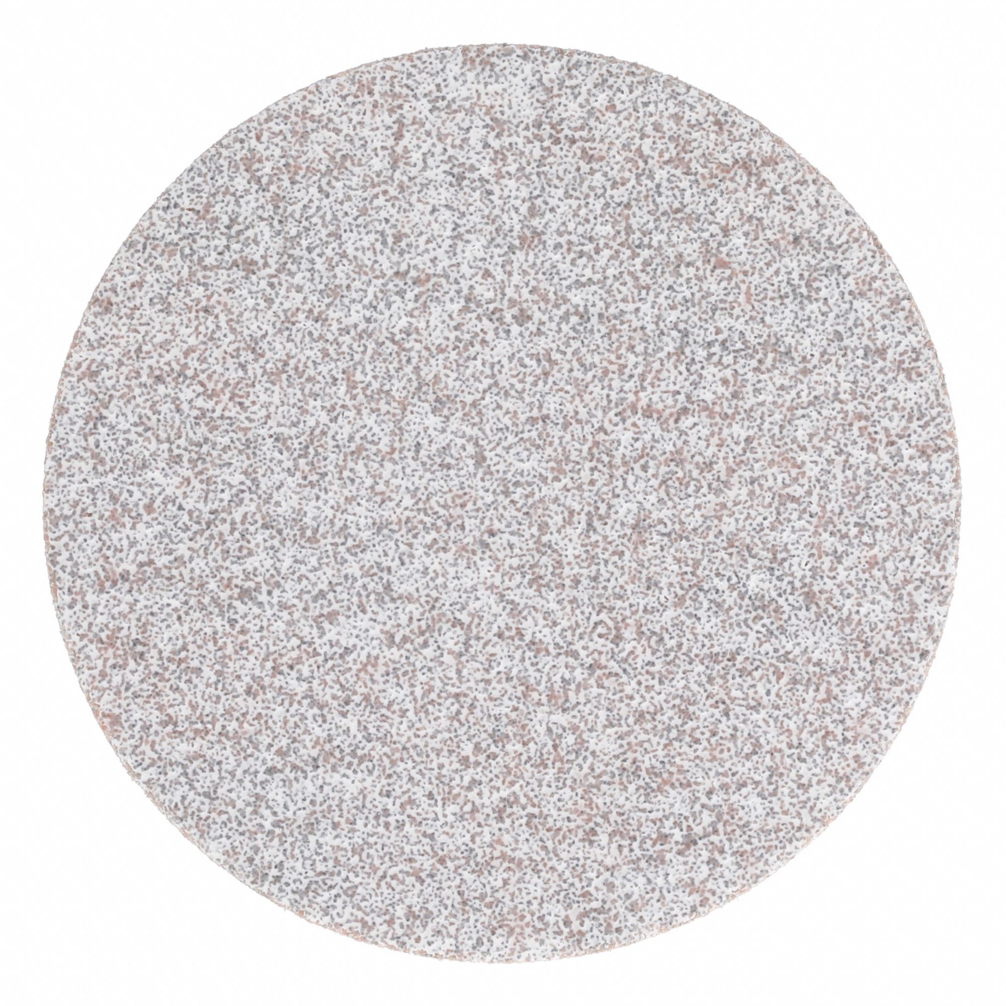 Hook-and-Loop Sanding Disc: 3 in Dia, Non-Vacuum, Aluminum Oxide, P80 Grit, B Wt Paper