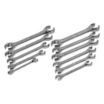 SAE & Metric, Double End, Standard-Head, 6-Point Flare Nut Wrench Sets