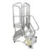 Stainless Steel Safety Cage Rolling Ladders