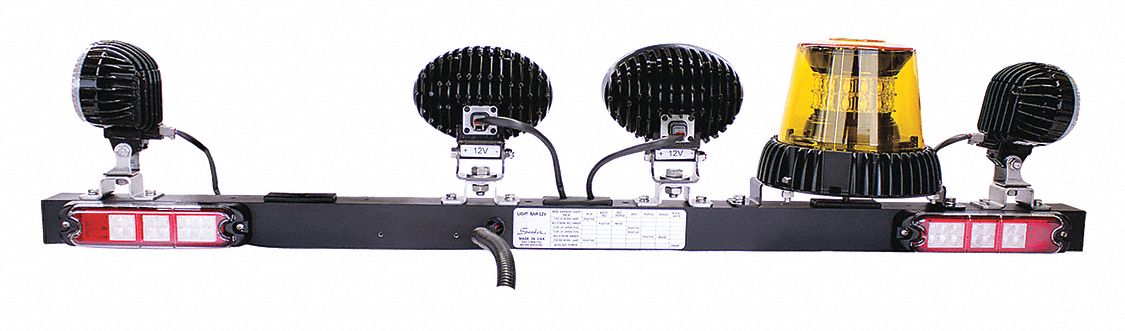 VEHICLE LIGHT, POLYCARBONATE, VARIABLE FLASHES PER MINUTE, LED