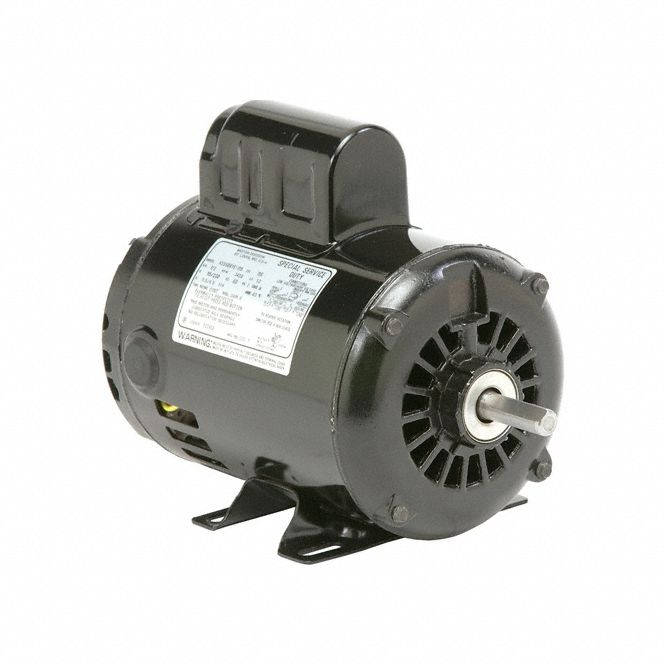 General Purpose Motor: Single Phase, 1 1/2 hp, 115/208-230V AC, 145T Frame Size, 60 Hz