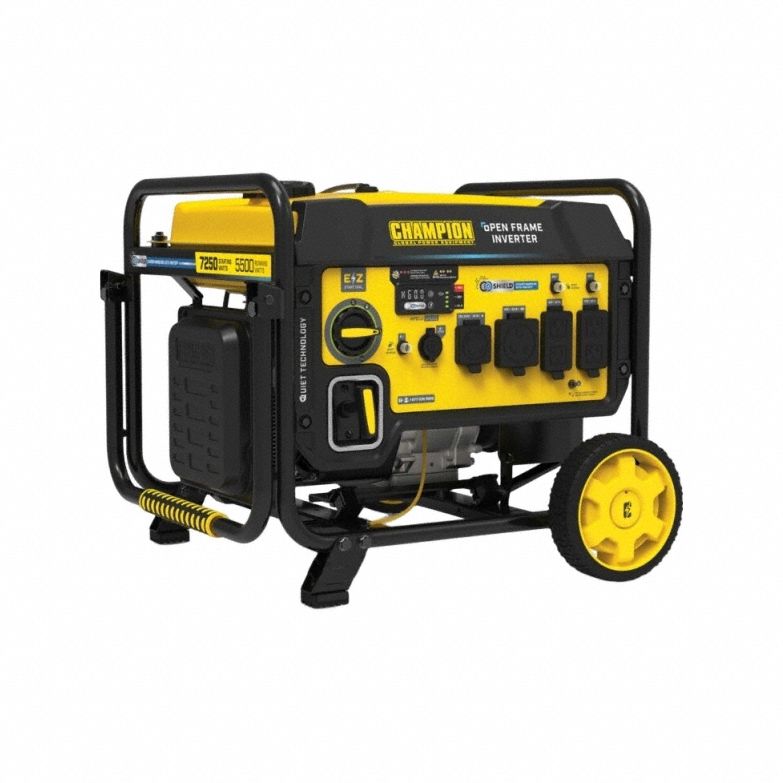 Portable Generator: Inverter, Gasoline, 5, 500 W Running, 7, 250 W Starting