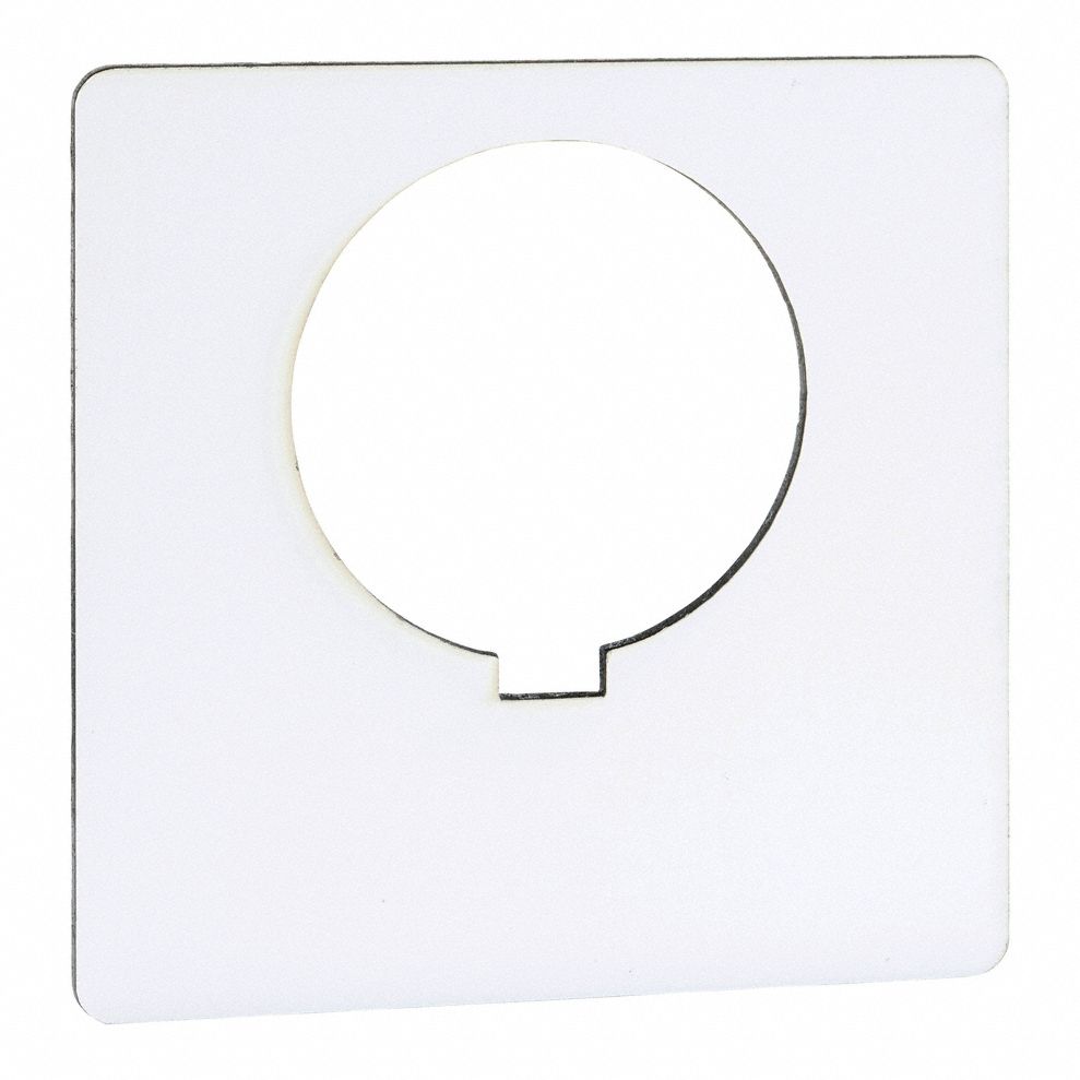 Legend Plate,  Black/White,  Square