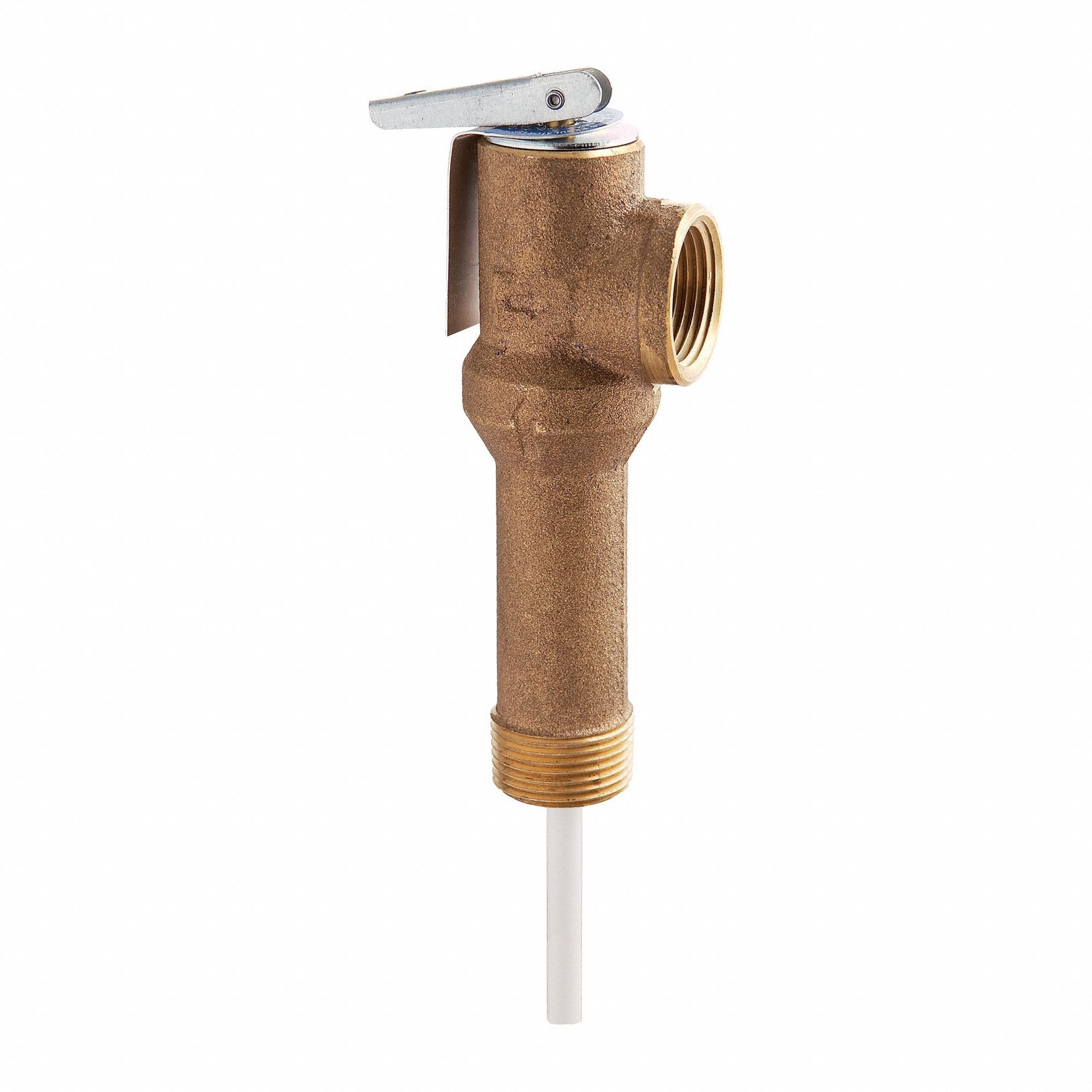 Temperature and Pressure Relief Valve: MNPT x FNPT, 3/4 in x 3/4 in Connection Size