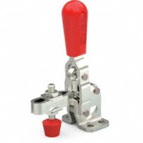 Toggle Clamp: Std Vertical  Handle, Flange Base Mounting, 200 lbf Holding Capacity - Max