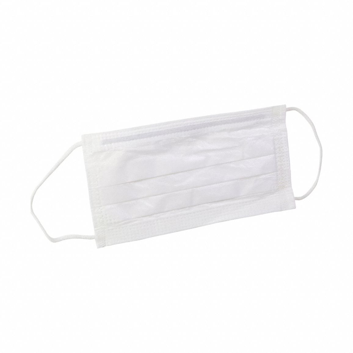 Disposable Respirator: Dual, Non-Adj, Metal Nose Clip, Fabric/Polyethylene, White, Kimtech, 50 PK