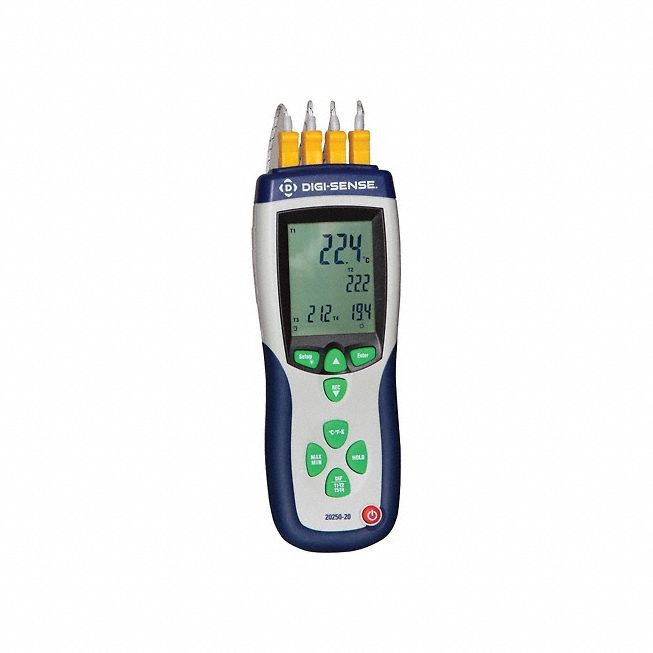 DIGI-SENSE Thermometer: -328°F to 2501 - Thermocouple Meters with Cabled Data Output