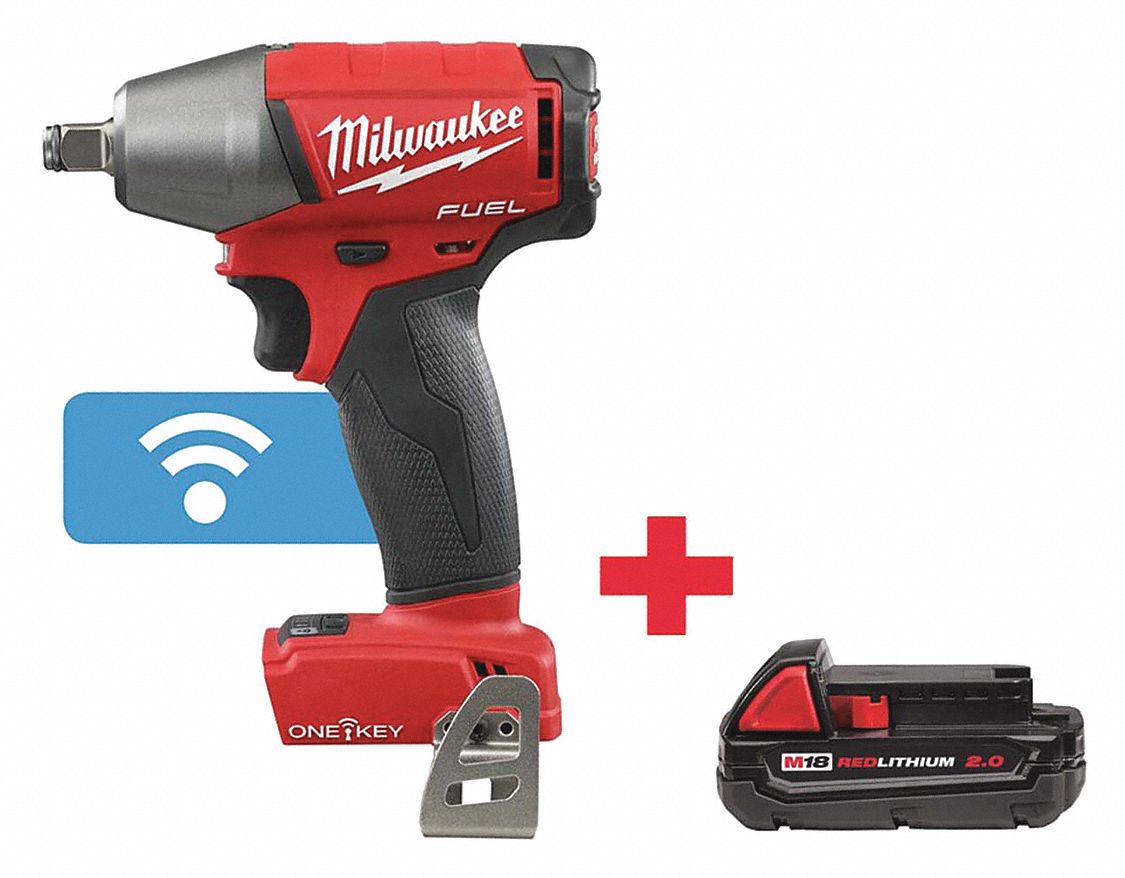 Impact Wrench, Cordless, Compact, 18VDC