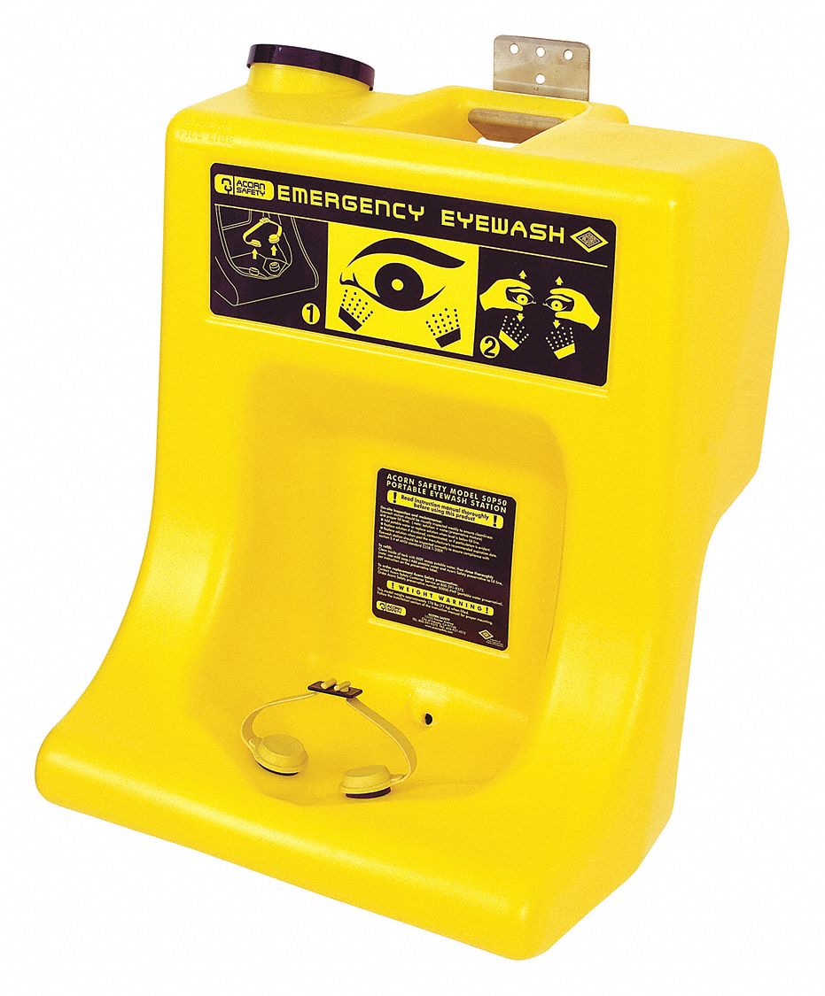 Safety Eyewash, Portable, Gravity Fed