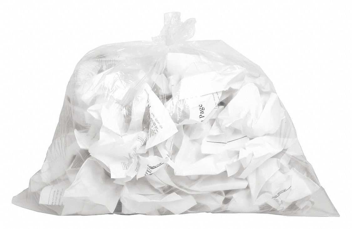 GENUINE JOE Clear Trash Can Liners10 Gal, PK500 202H77GJO01010